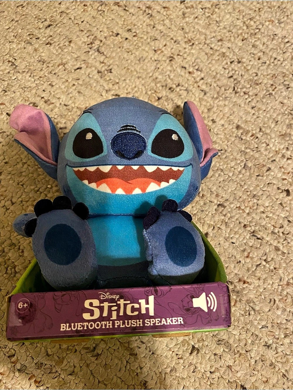 Disney Stitch Bluetooth Plush Speaker Blue Plush Bluetooth Speaker NWT